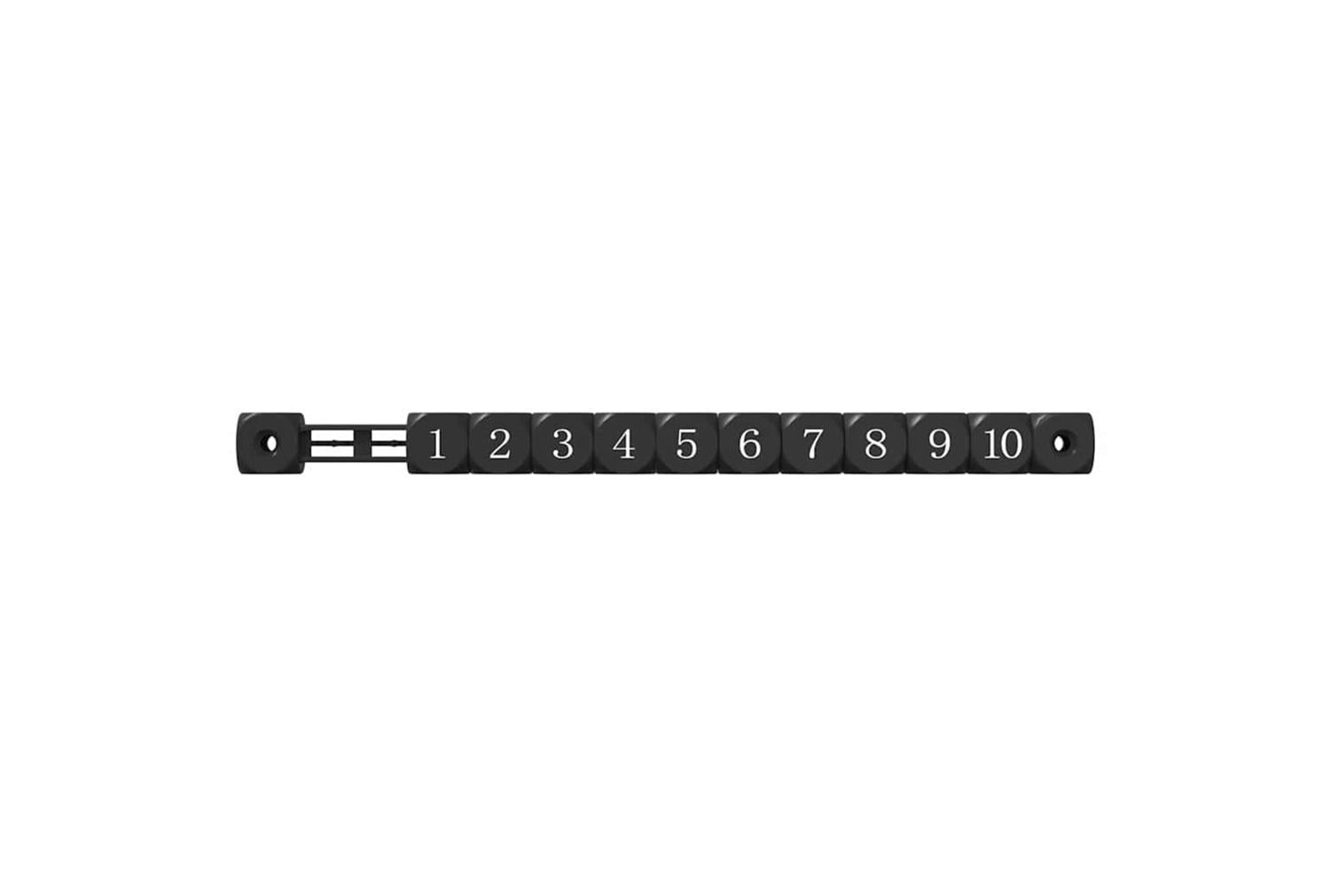 Vidaxl Football Table Counts 2 Pcs Black 30 X 2.2 X 2.9 Cm Plastic-5