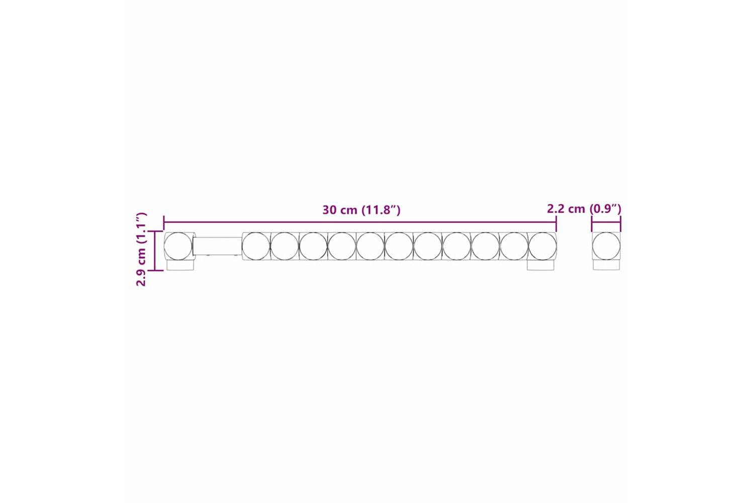 Vidaxl Football Table Counts 2 Pcs Black 30 X 2.2 X 2.9 Cm Plastic-6