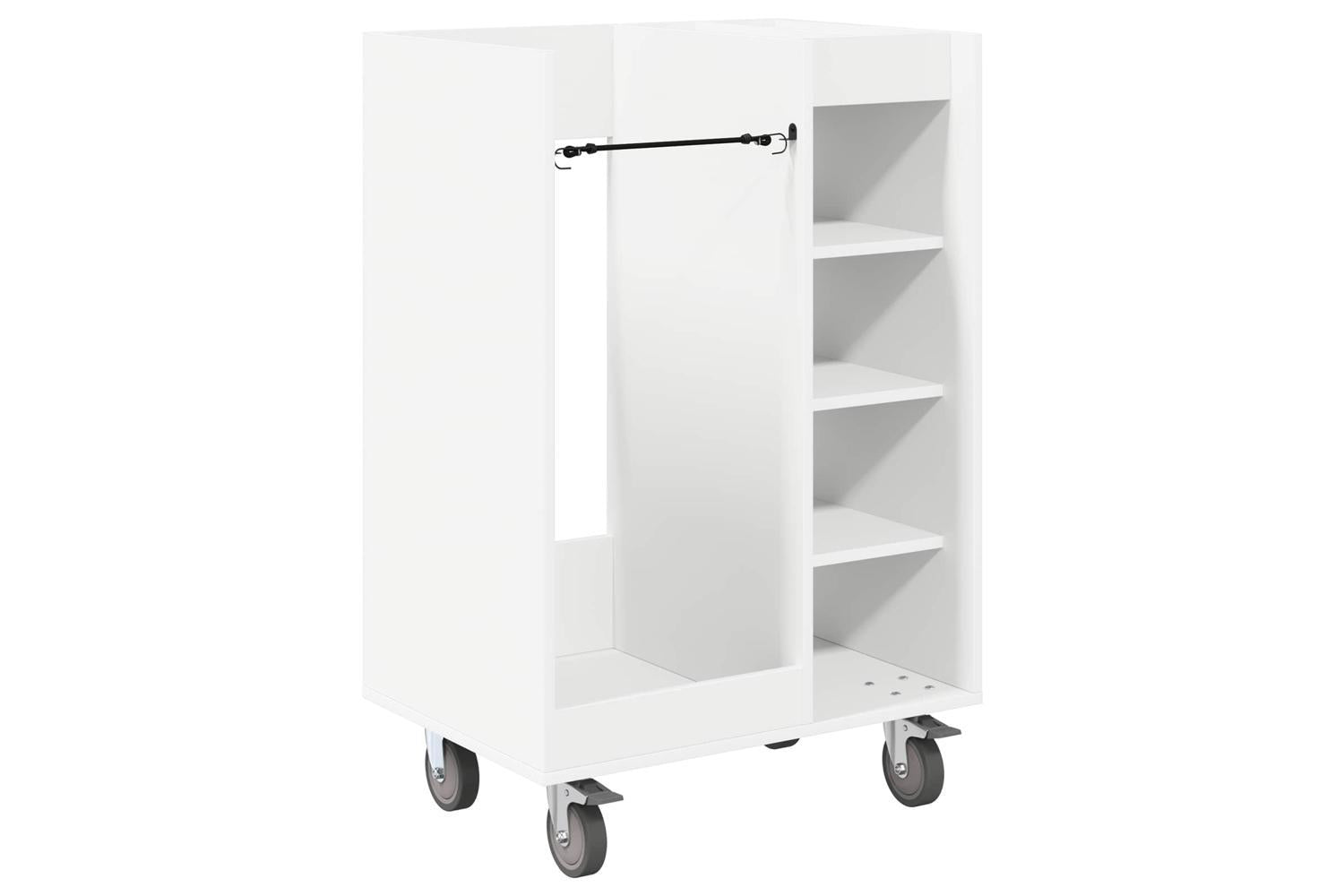 Vidaxl Golf Cabinet With Wheel Plain White 65 X 45 X 98 Cm