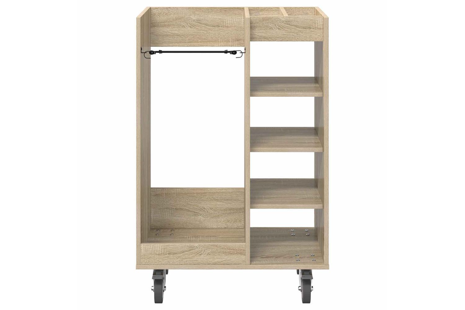 Vidaxl Golf Cabinet With Wheel Plain Sonoma Oak 65 X 45 X 98 Cm-6