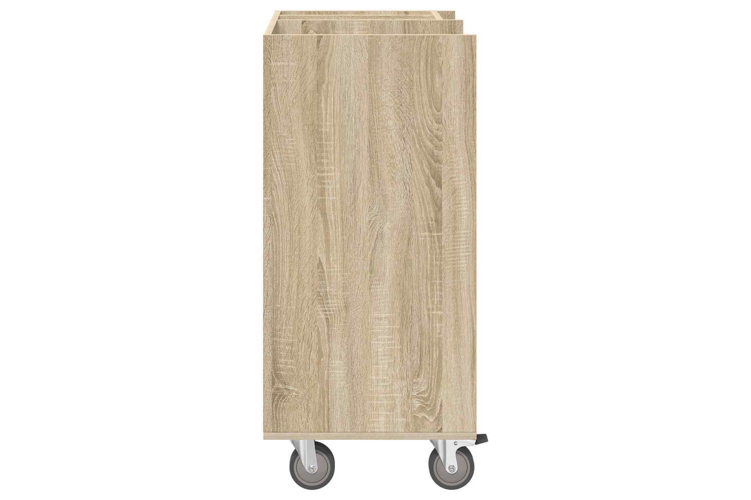 Vidaxl Golf Cabinet With Wheel Plain Sonoma Oak 65 X 45 X 98 Cm-7