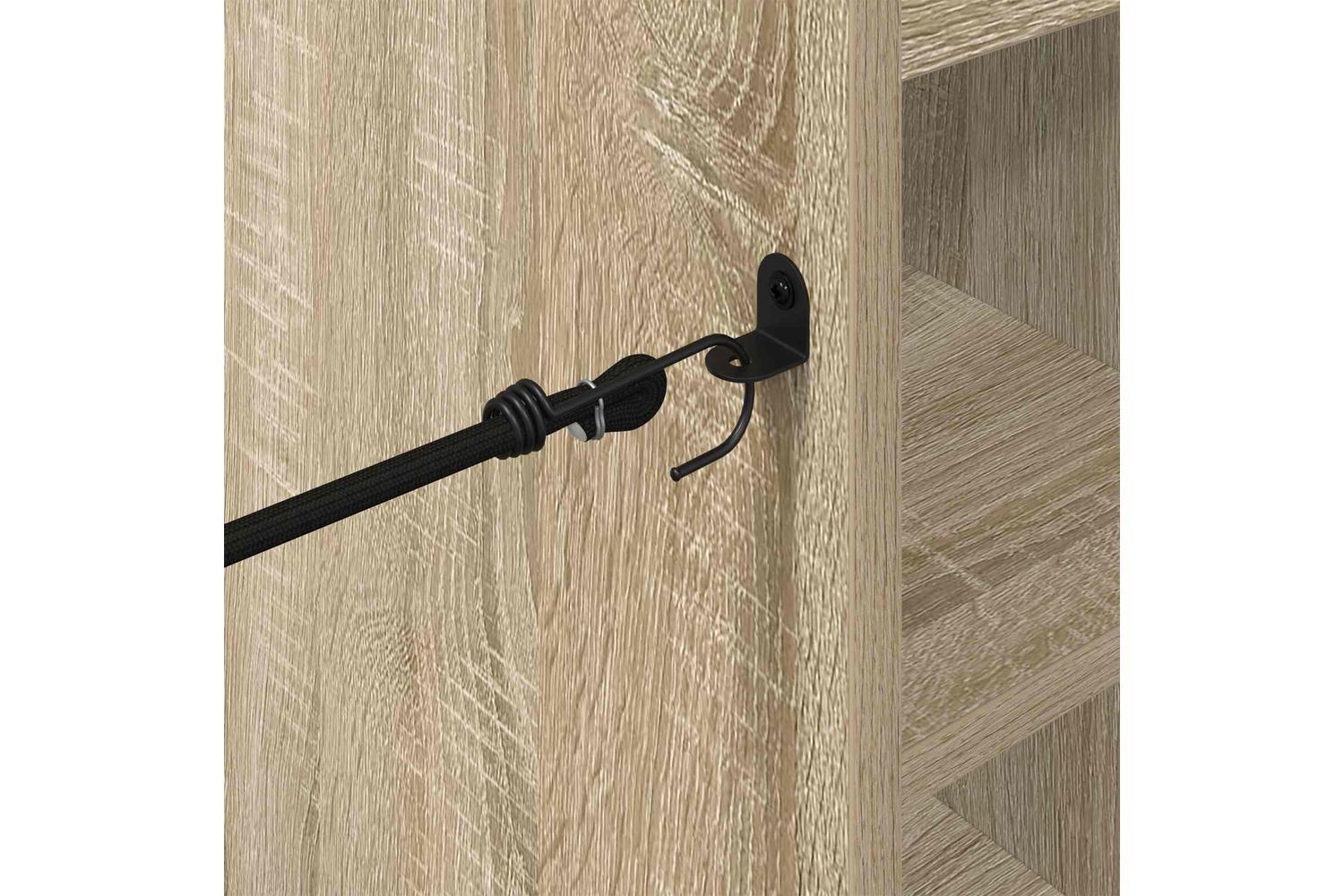 Vidaxl Golf Cabinet With Wheel Plain Sonoma Oak 65 X 45 X 98 Cm-9