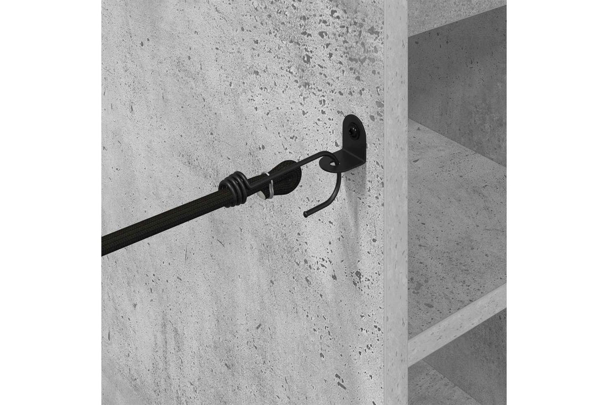 Vidaxl Golf Cabinet With Wheel Plain Concrete Grey 65 X 45 X 98 Cm-9