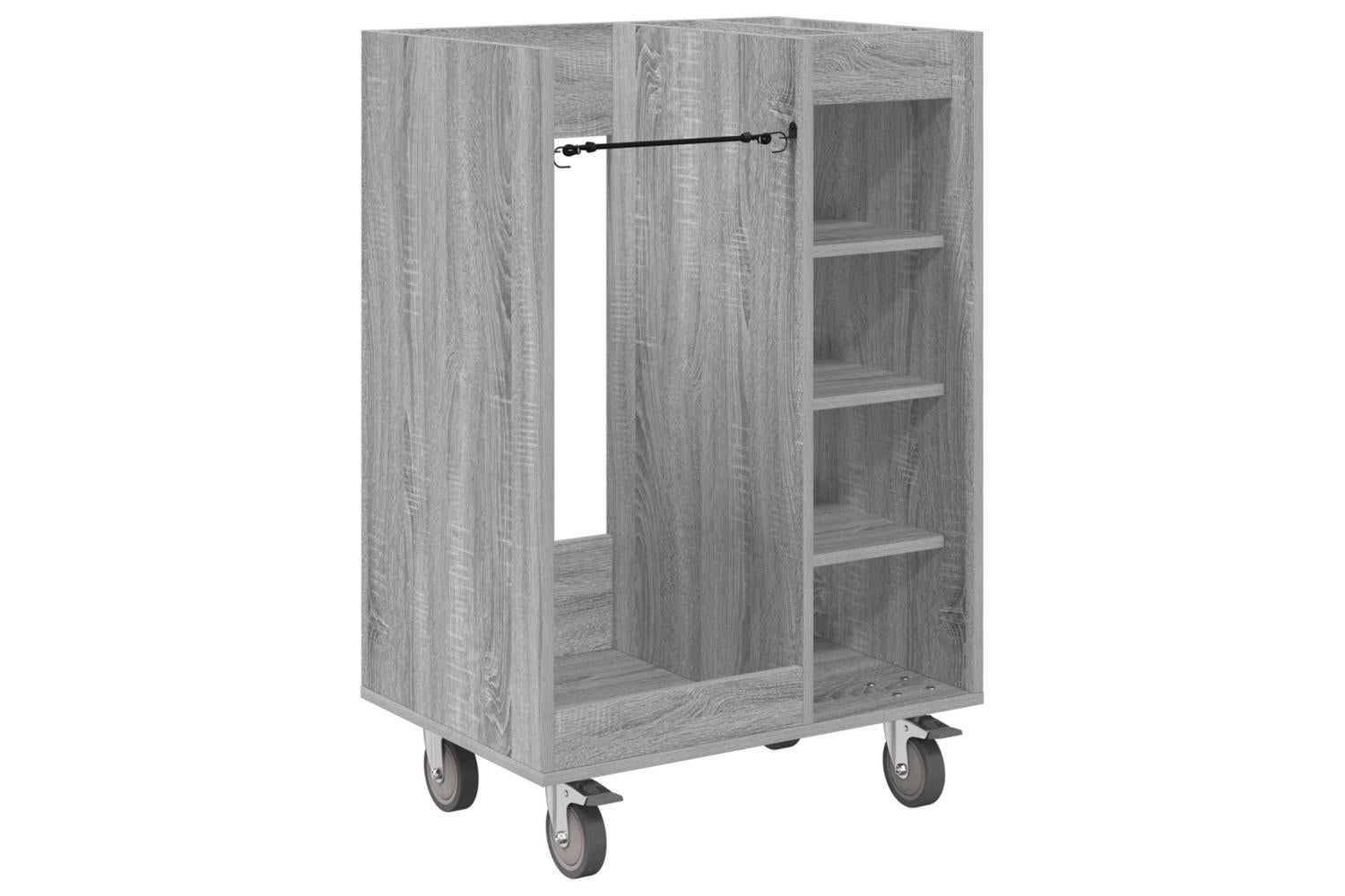 Vidaxl Golf Cabinet With Wheel Plain Grey Sonoma 65 X 45 X 98 Cm-2
