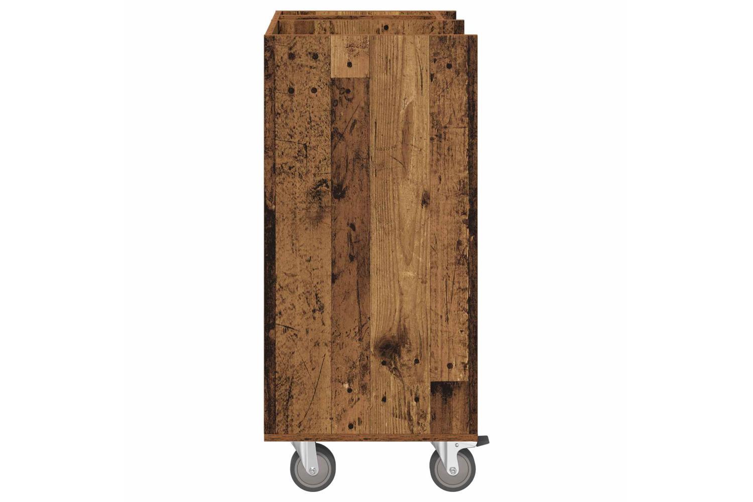 Vidaxl Golf Cabinet With Wheel Plain Old Wood 65 X 45 X 98 Cm-7
