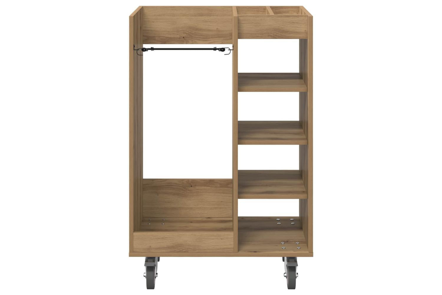 Vidaxl Golf Cabinet With Wheel Plain Artisan Oak 65 X 45 X 98 Cm-6