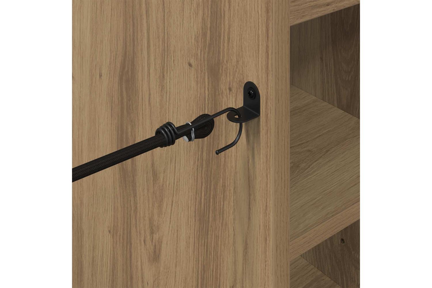 Vidaxl Golf Cabinet With Wheel Plain Artisan Oak 65 X 45 X 98 Cm-9