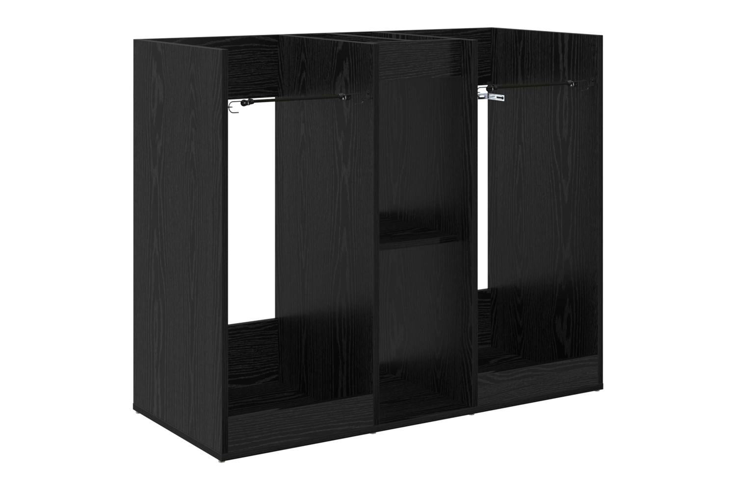 Vidaxl Golf Cabinet Plain Black Oak 102 X 45 X 85.5 Cm-2