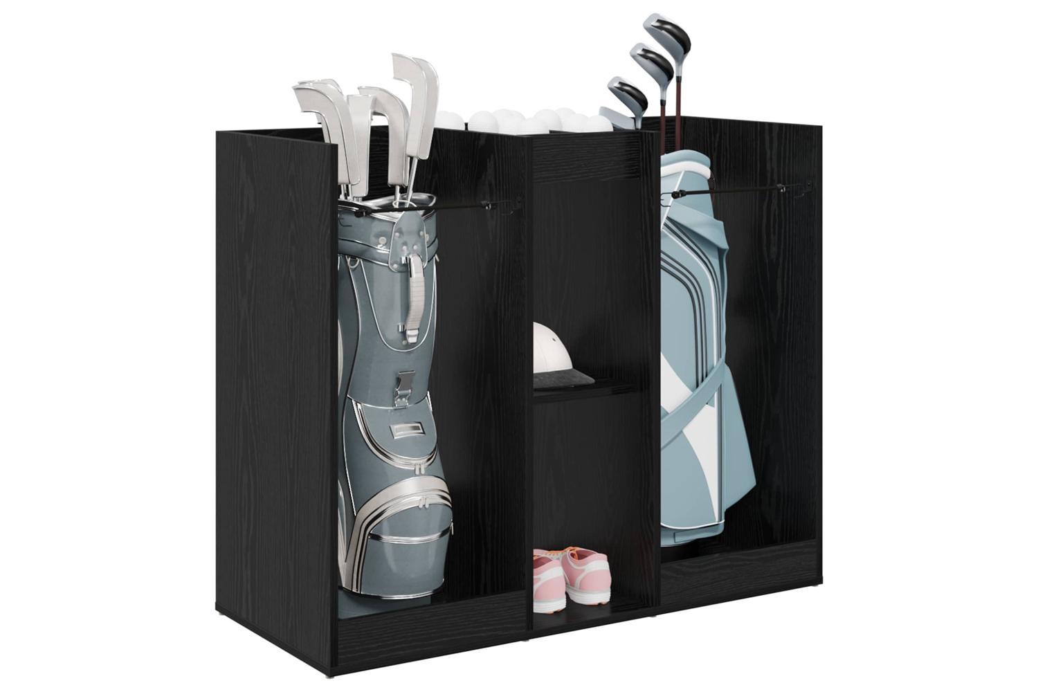 Vidaxl Golf Cabinet Plain Black Oak 102 X 45 X 85.5 Cm-3