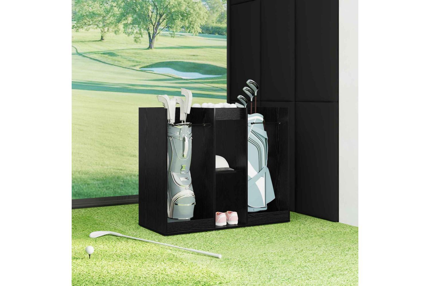 Vidaxl Golf Cabinet Plain Black Oak 102 X 45 X 85.5 Cm-4