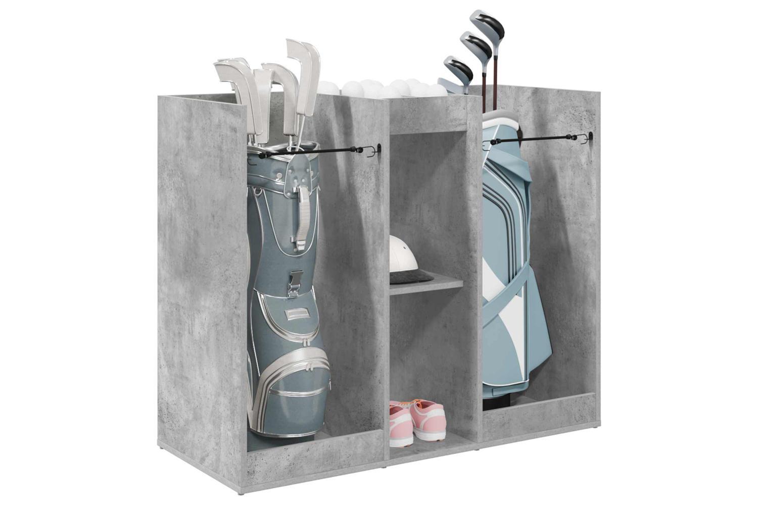 Vidaxl Golf Cabinet Plain Concrete Grey 102 X 45 X 85.5 Cm-3