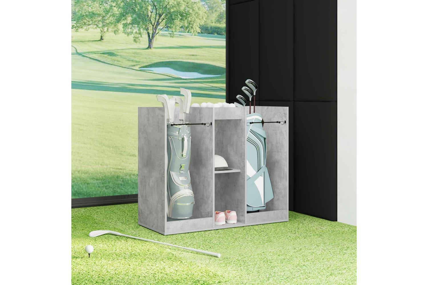 Vidaxl Golf Cabinet Plain Concrete Grey 102 X 45 X 85.5 Cm-4
