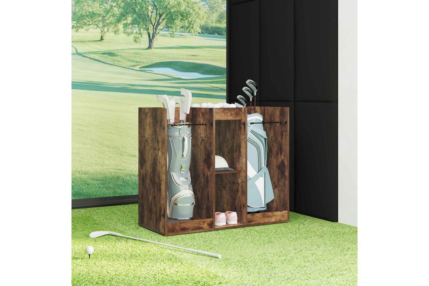 Vidaxl Golf Cabinet Plain Smoked Oak 102 X 45 X 85.5 Cm-4