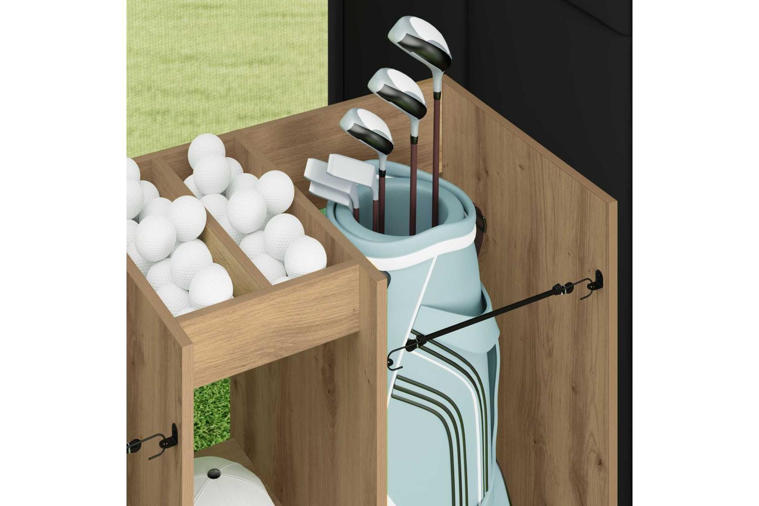Vidaxl Golf Cabinet Plain Artisan Oak 102 X 45 X 85.5 Cm-5