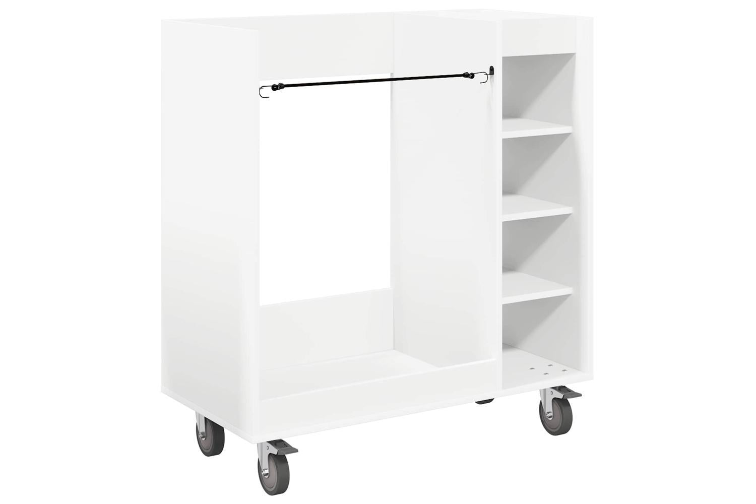 Vidaxl Golf Cabinet With Wheel Plain White 90 X 45 X 98 Cm