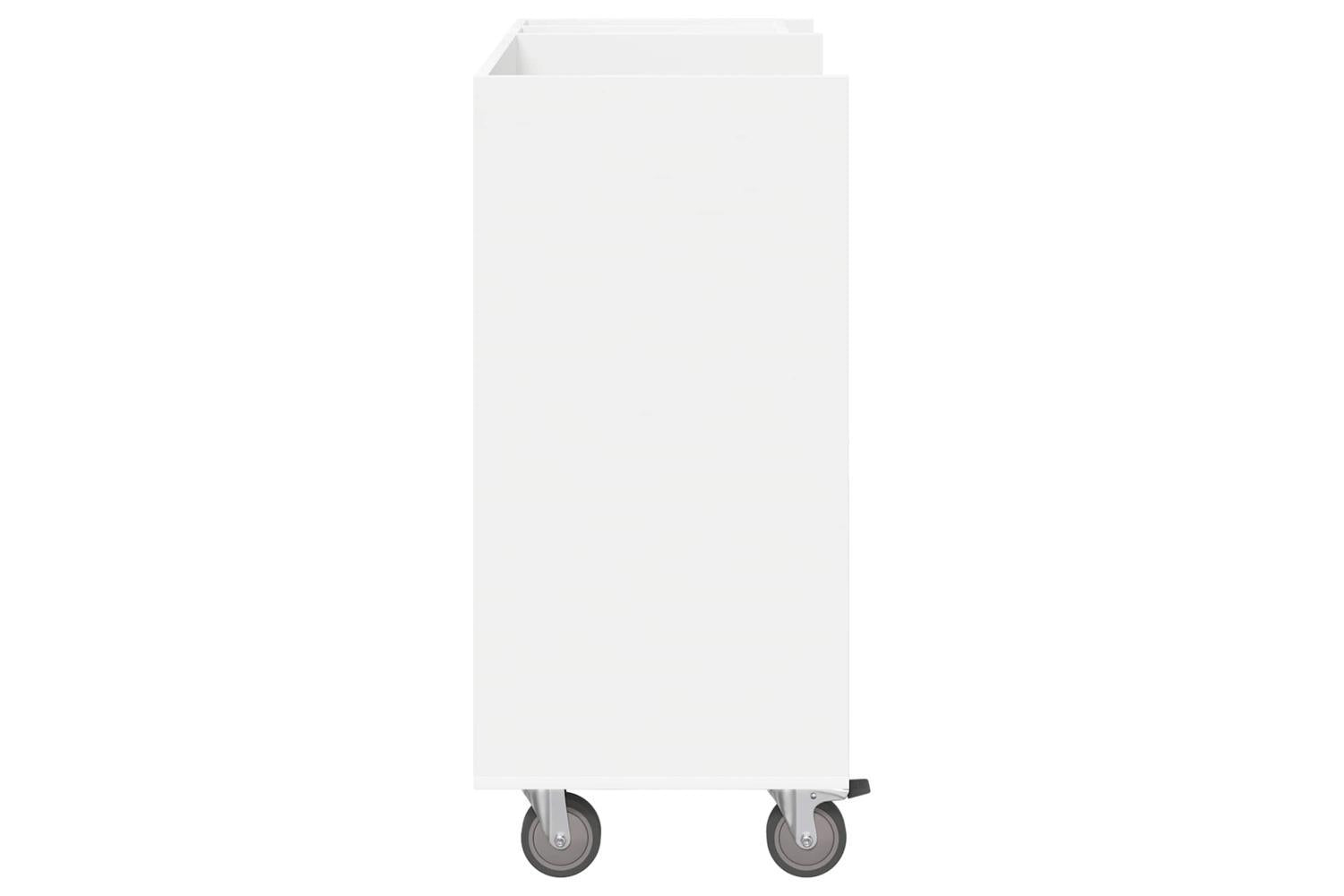 Vidaxl Golf Cabinet With Wheel Plain White 90 X 45 X 98 Cm-7