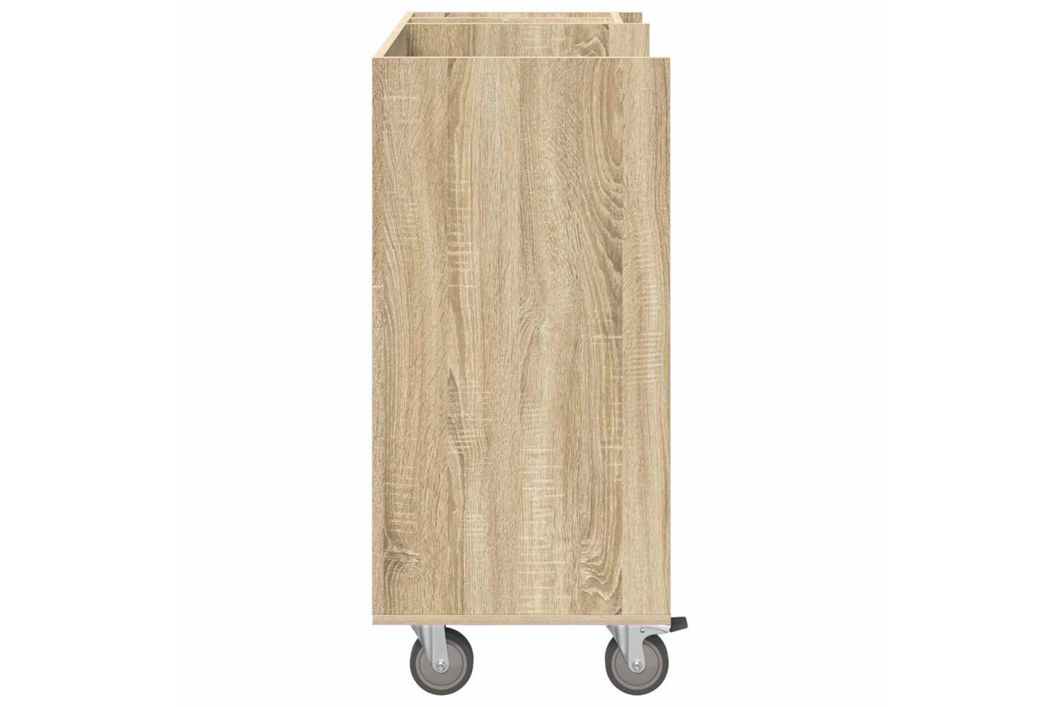 Vidaxl Golf Cabinet With Wheel Plain Sonoma Oak 90 X 45 X 98 Cm-7