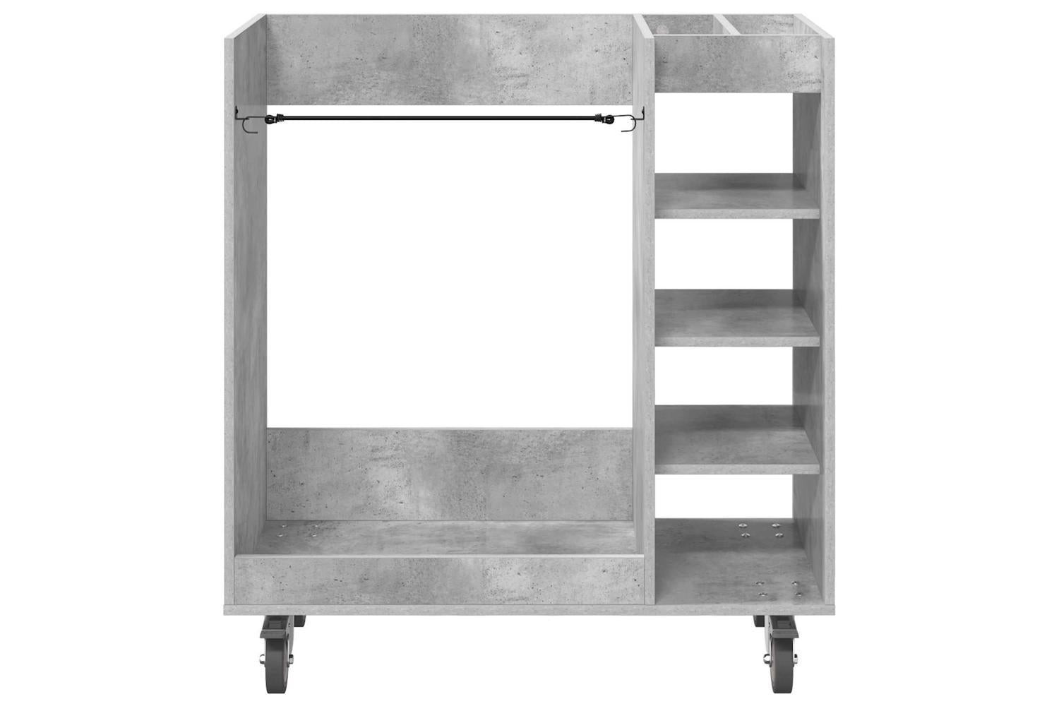 Vidaxl Golf Cabinet With Wheel Plain Concrete Grey 90 X 45 X 98 Cm-6