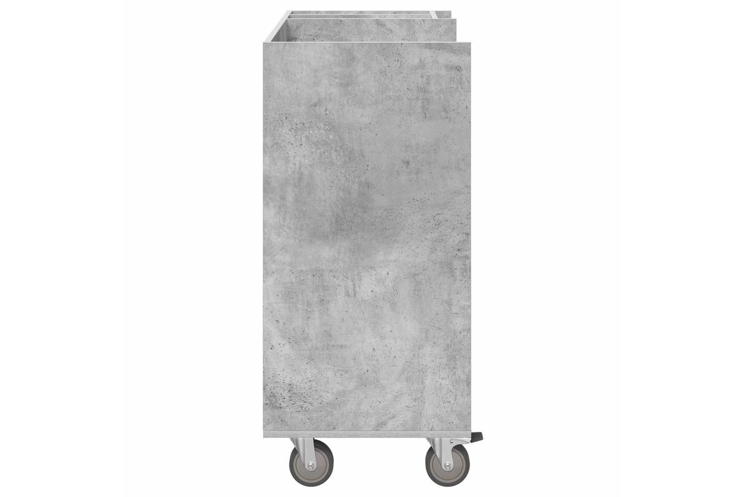 Vidaxl Golf Cabinet With Wheel Plain Concrete Grey 90 X 45 X 98 Cm-7