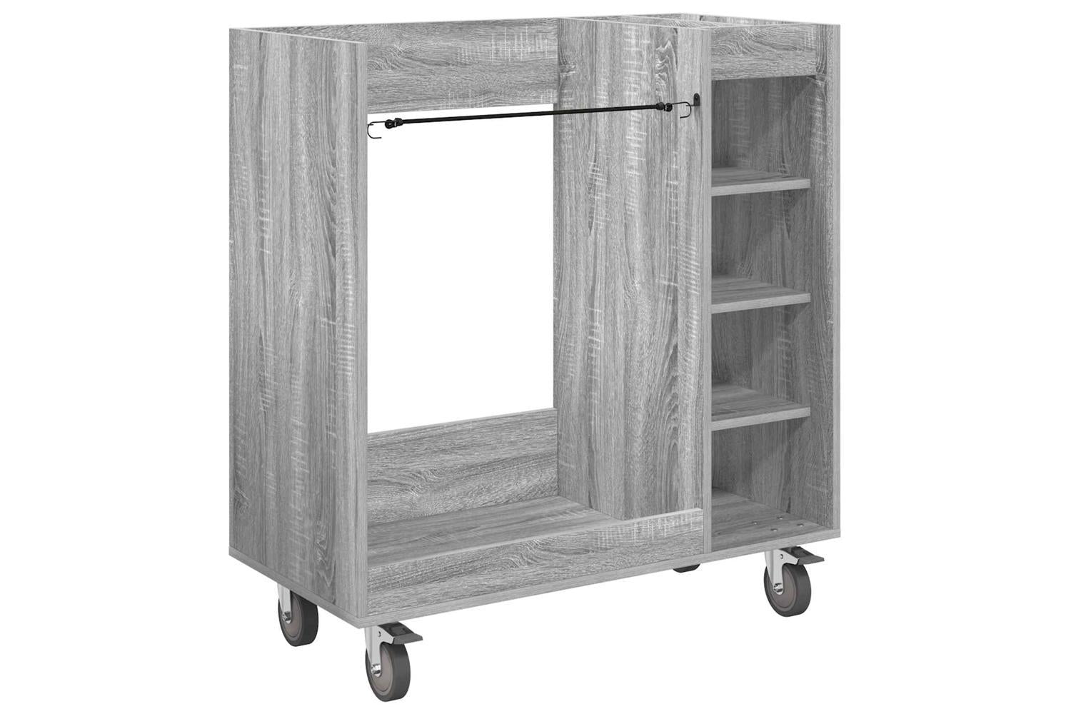 Vidaxl Golf Cabinet With Wheel Plain Grey Sonoma 90 X 45 X 98 Cm