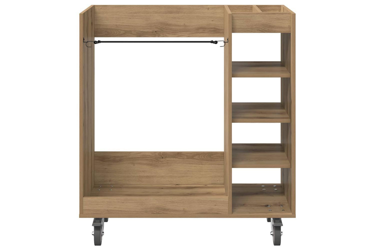 Vidaxl Golf Cabinet With Wheel Plain Artisan Oak 90 X 45 X 98 Cm-6