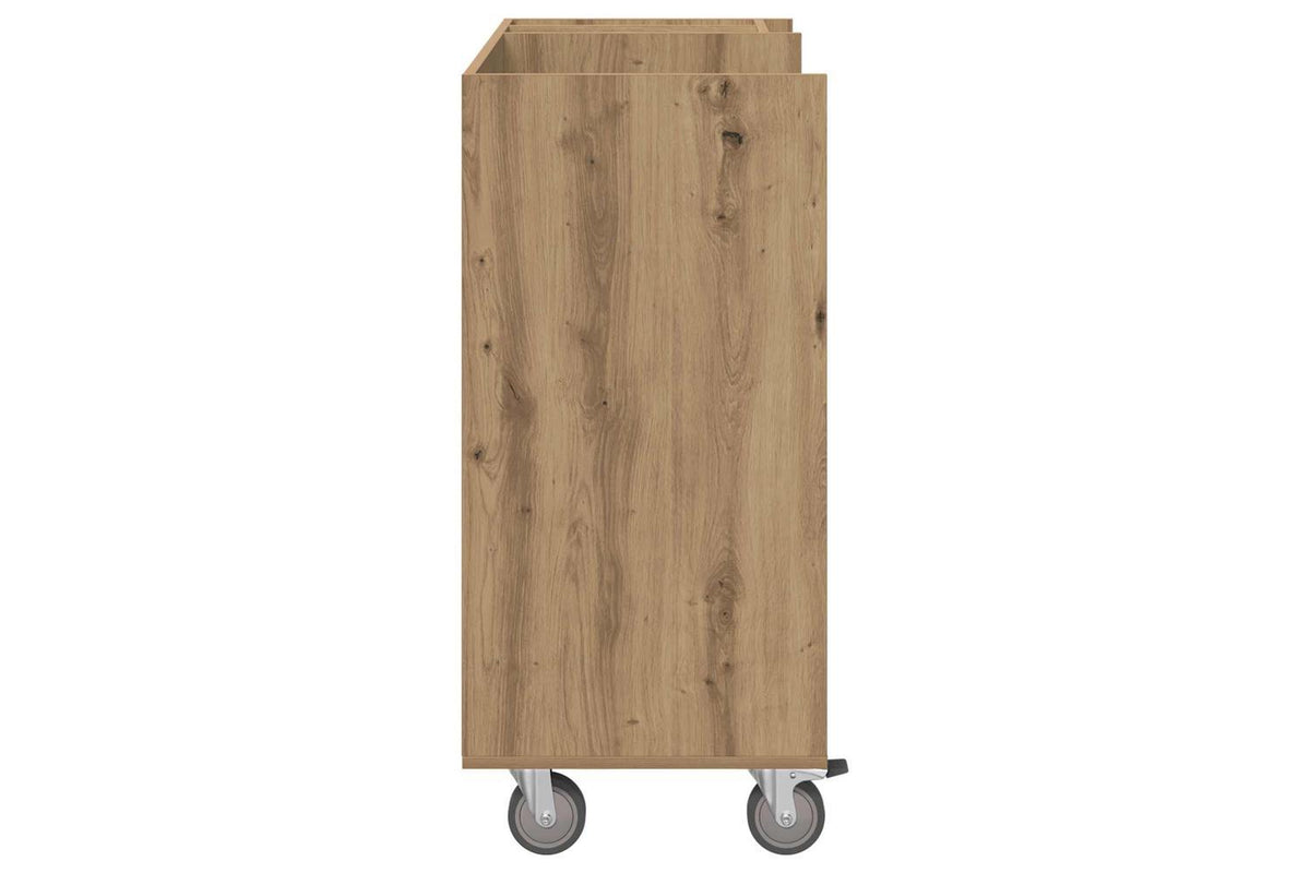 Vidaxl Golf Cabinet With Wheel Plain Artisan Oak 90 X 45 X 98 Cm-7