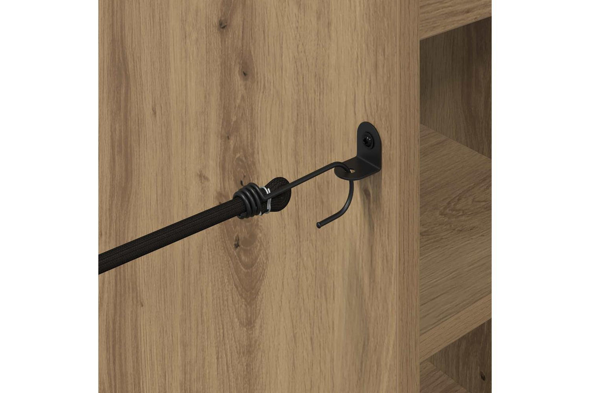 Vidaxl Golf Cabinet With Wheel Plain Artisan Oak 90 X 45 X 98 Cm-9