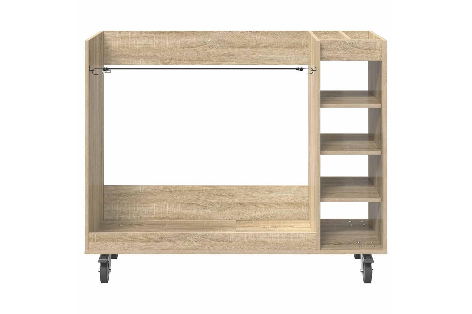 Vidaxl Golf Cabinet With Wheel Plain Sonoma Oak 120 X 45 X 98 Cm-6