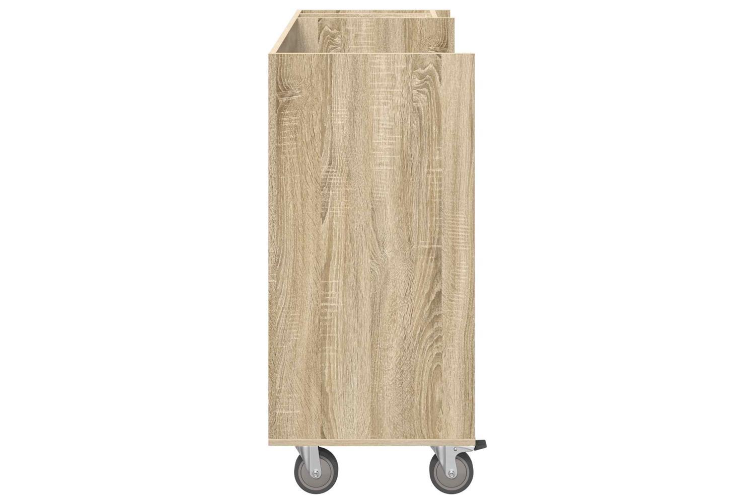Vidaxl Golf Cabinet With Wheel Plain Sonoma Oak 120 X 45 X 98 Cm-7
