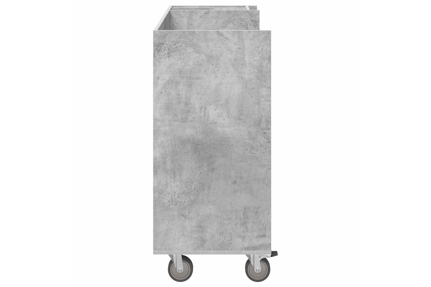 Vidaxl Golf Cabinet With Wheel Plain Concrete Grey 120 X 45 X 98 Cm-7