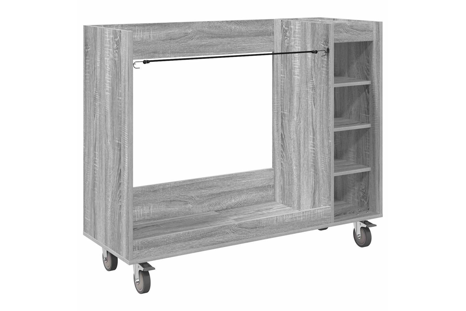 Vidaxl Golf Cabinet With Wheel Plain Grey Sonoma 120 X 45 X 98 Cm