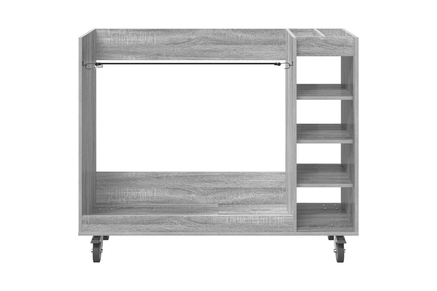 Vidaxl Golf Cabinet With Wheel Plain Grey Sonoma 120 X 45 X 98 Cm-6