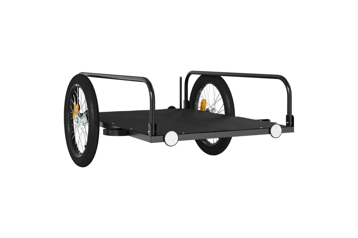 Vidaxl Bike Trailer Black 135x70x37 Cm Iron-4