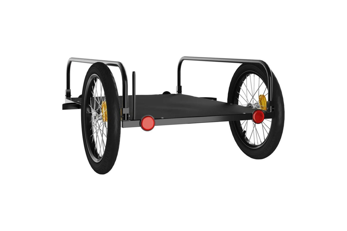 Vidaxl Bike Trailer Black 135x70x37 Cm Iron-5