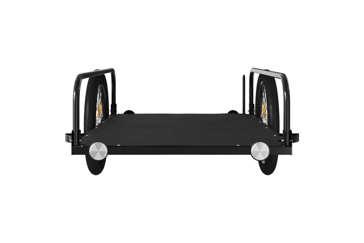Vidaxl Bike Trailer Black 135x70x37 Cm Iron-6