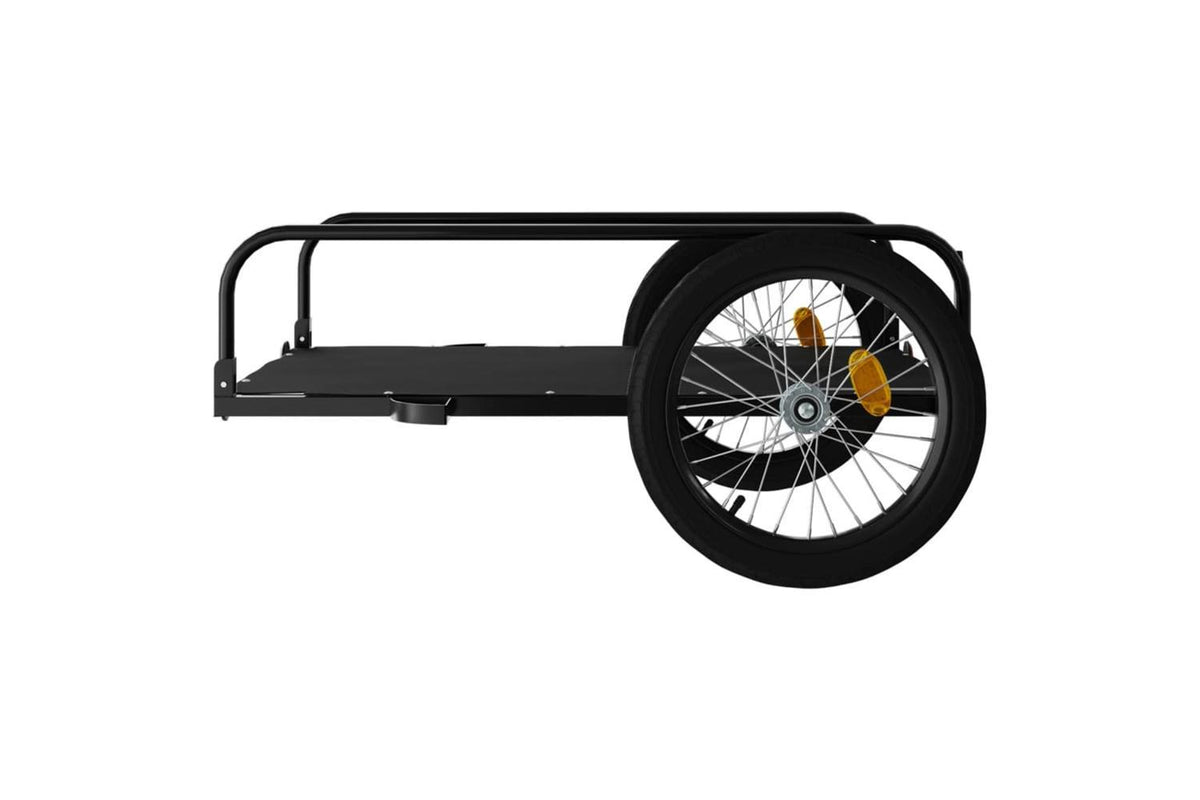 Vidaxl Bike Trailer Black 135x70x37 Cm Iron-7