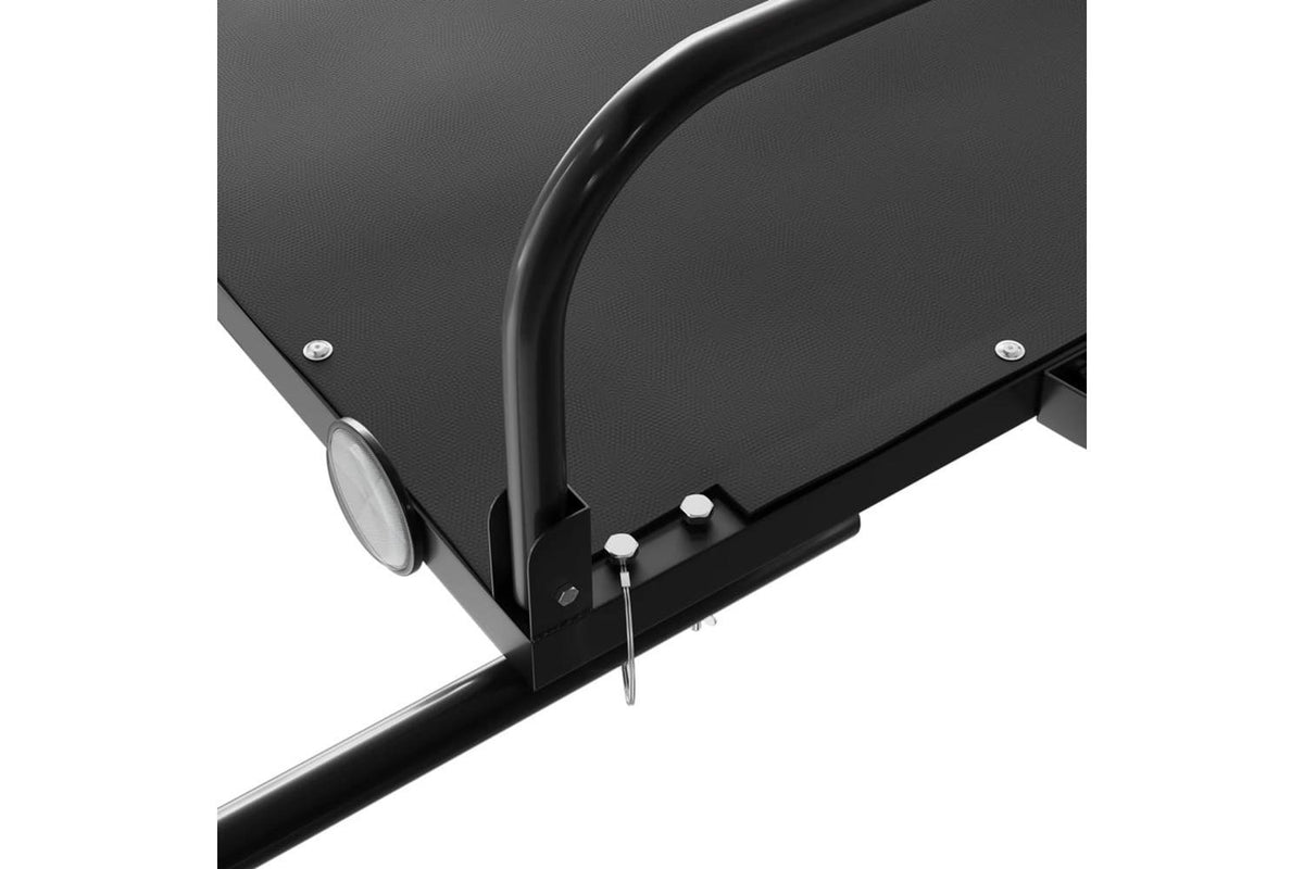 Vidaxl Bike Trailer Black 135x70x37 Cm Iron-8