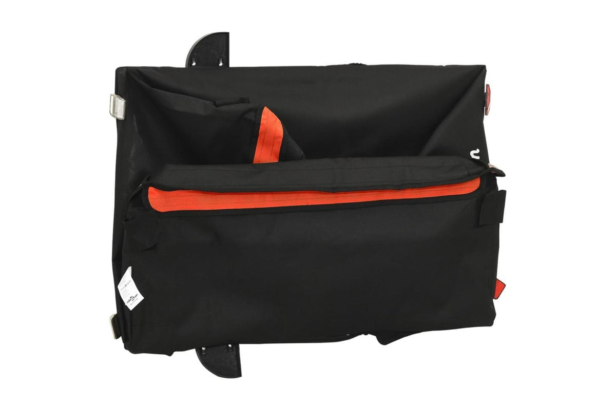 Vidaxl Bike Trailer Black And Orange 45 Kg Iron-9