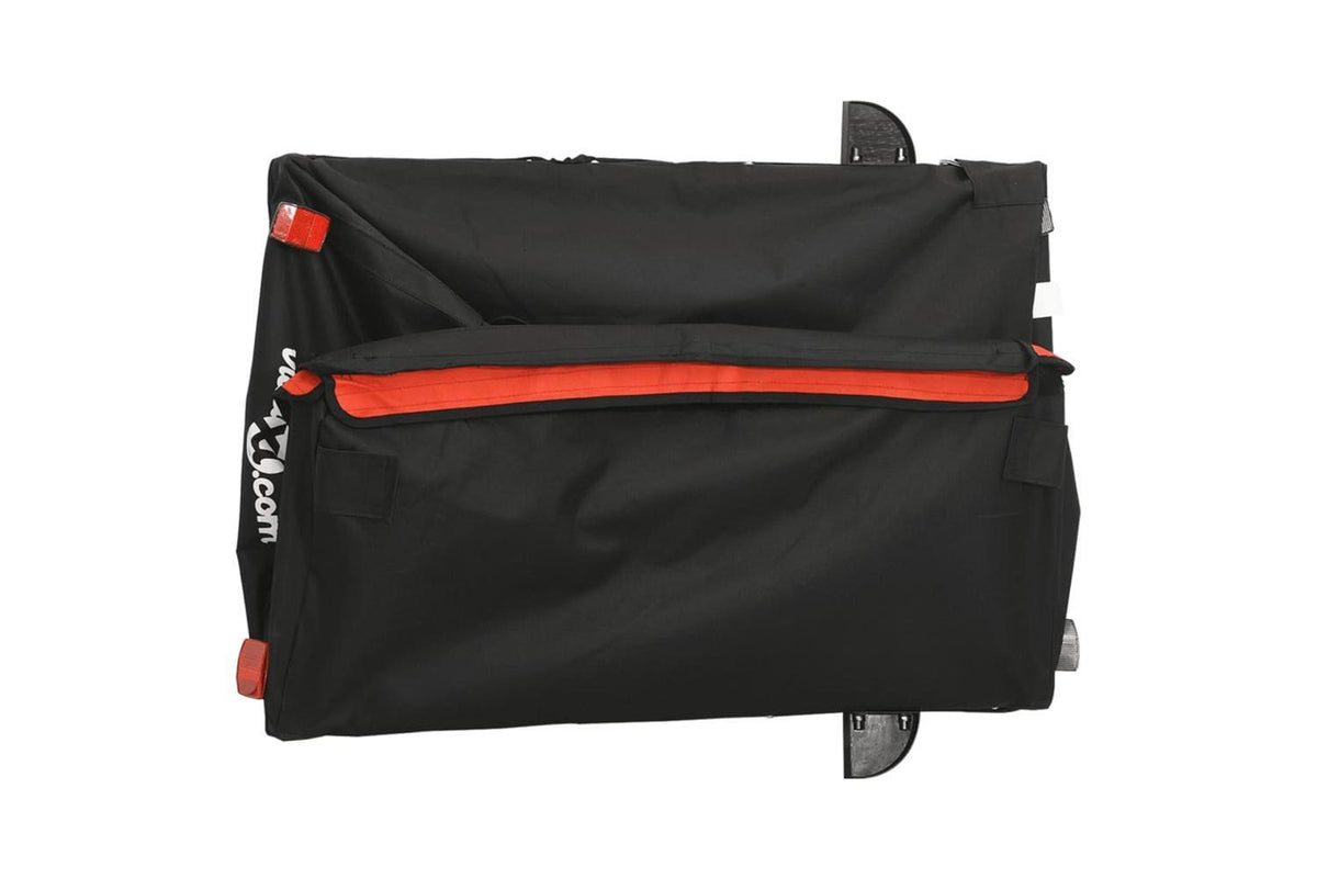Vidaxl Bike Trailer Black And Orange 45 Kg Iron-9