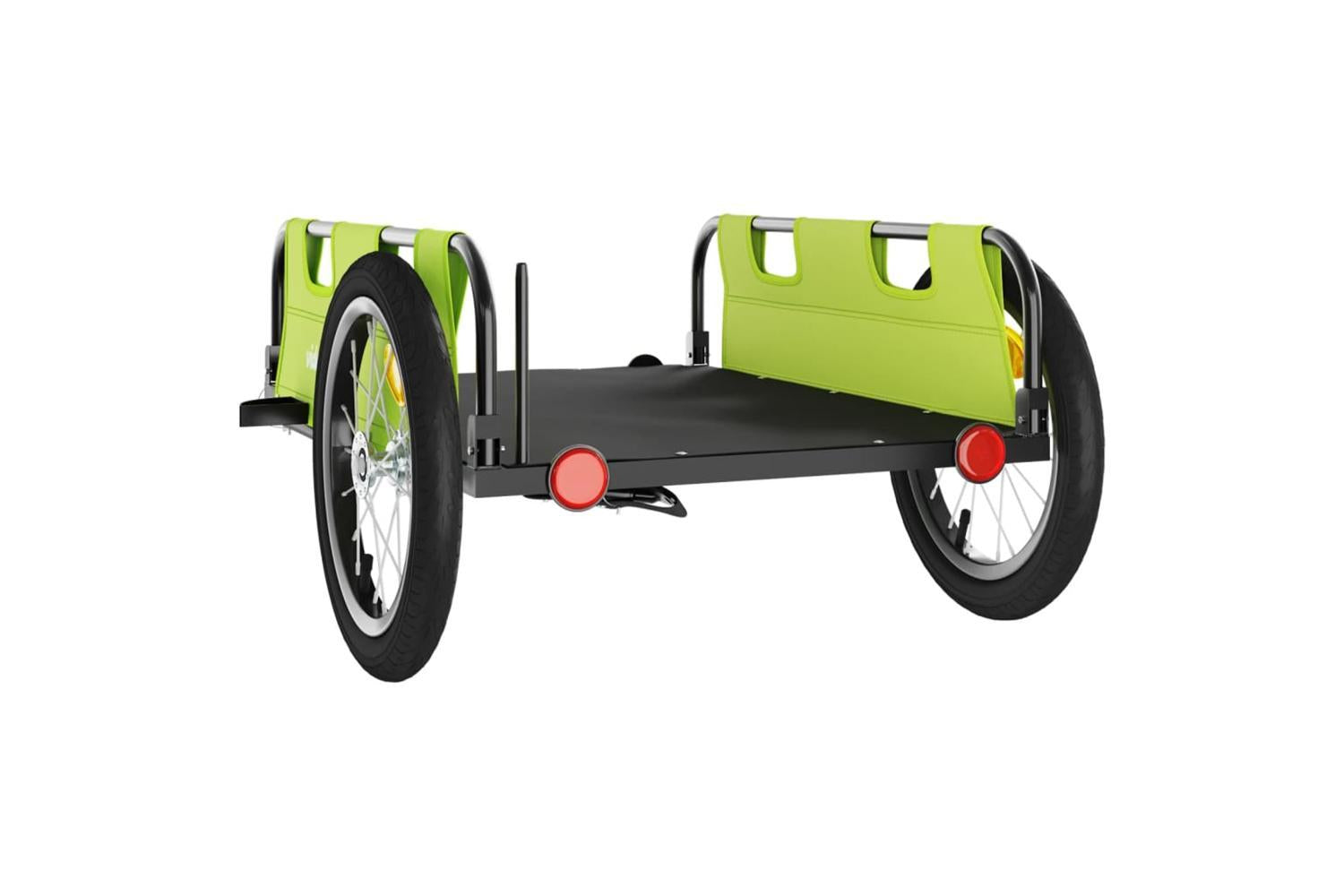 Vidaxl Bike Trailer Green Oxford Fabric And Iron-7