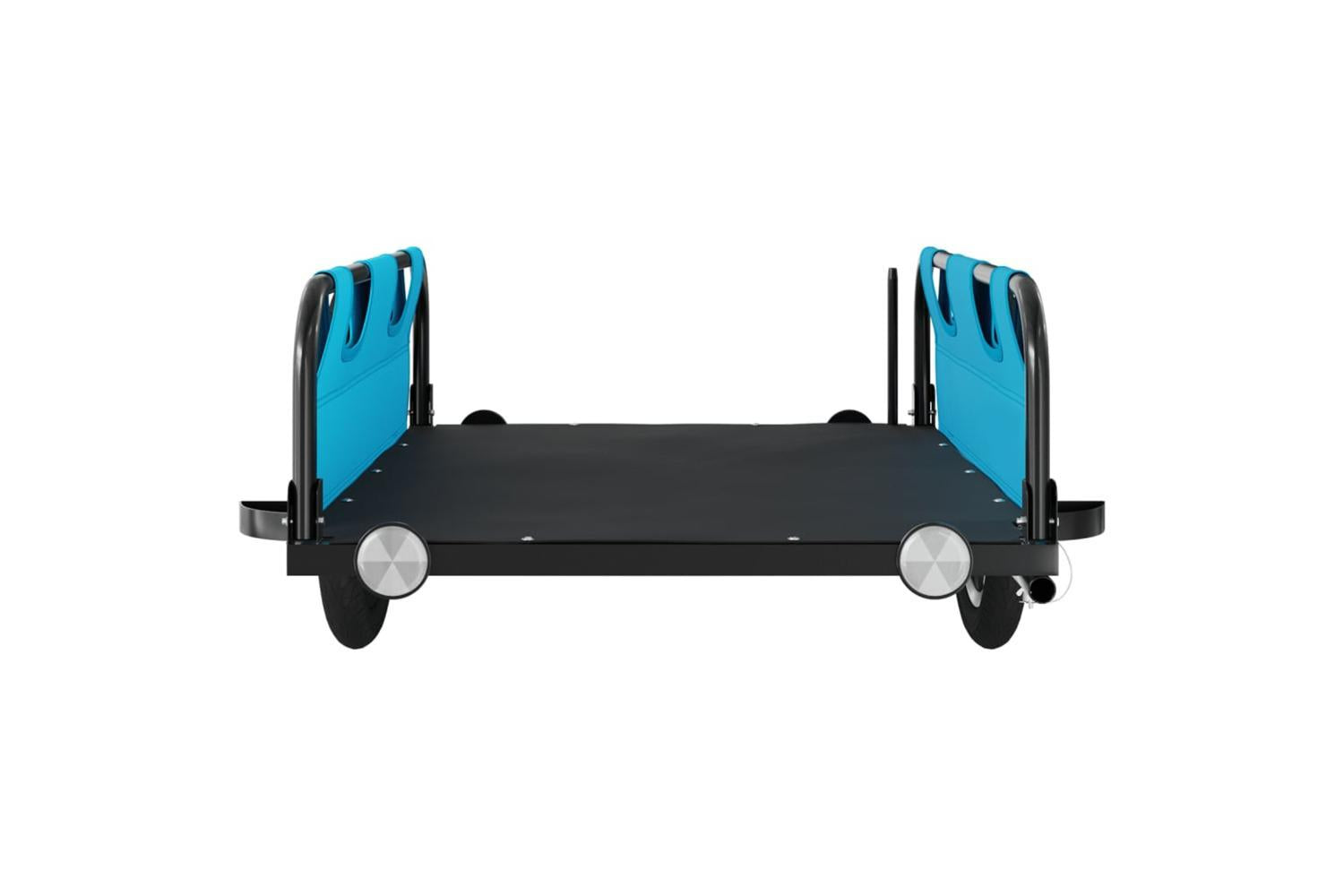 Vidaxl Bike Trailer Blue Oxford Fabric And Iron-5
