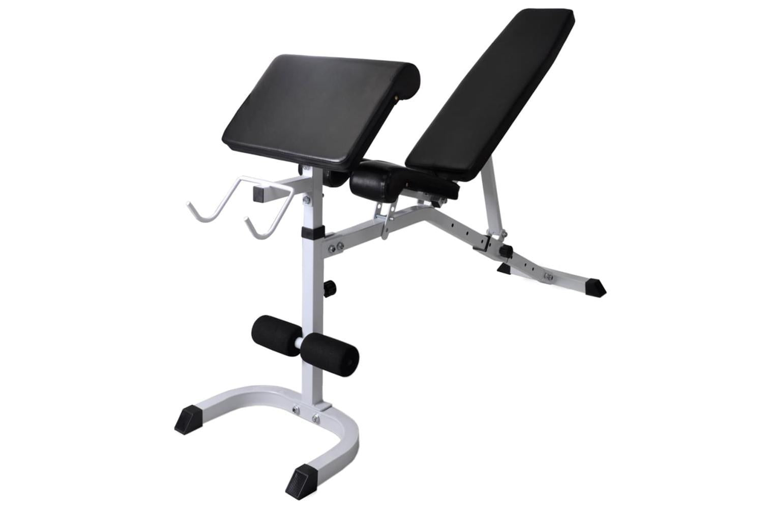 Vidaxl Workout Bench With Weight Rack, Barbell And Dumbbell Set 30.5kg-4