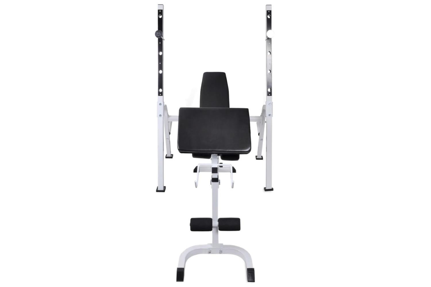 Vidaxl Workout Bench With Weight Rack, Barbell And Dumbbell Set 30.5kg-6