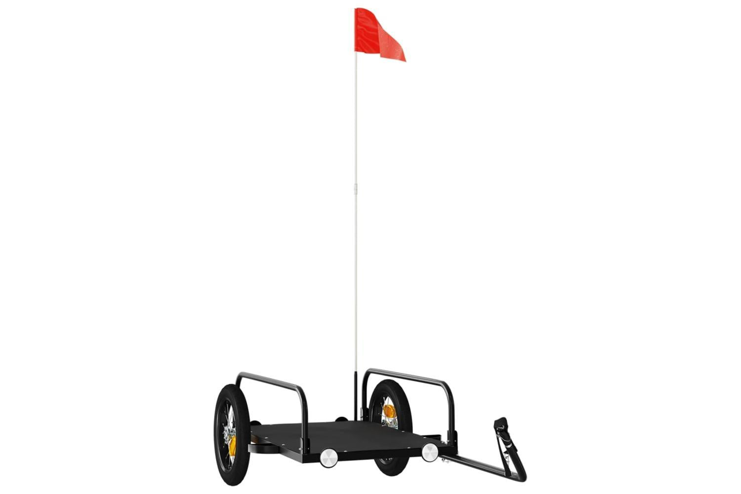 Vidaxl Bike Trailer Black 122x53x31 Cm Iron-2