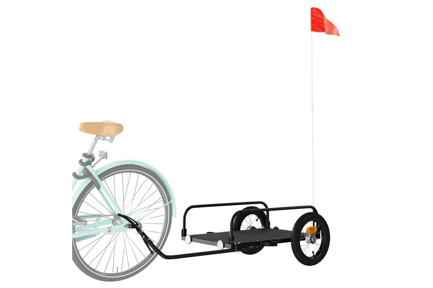 Vidaxl Bike Trailer Black 122x53x31 Cm Iron-3