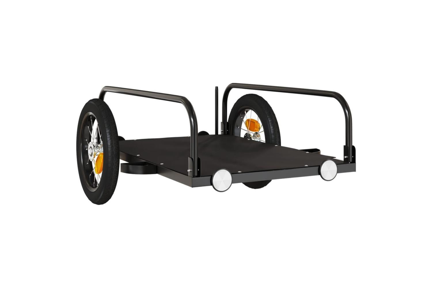 Vidaxl Bike Trailer Black 122x53x31 Cm Iron-4