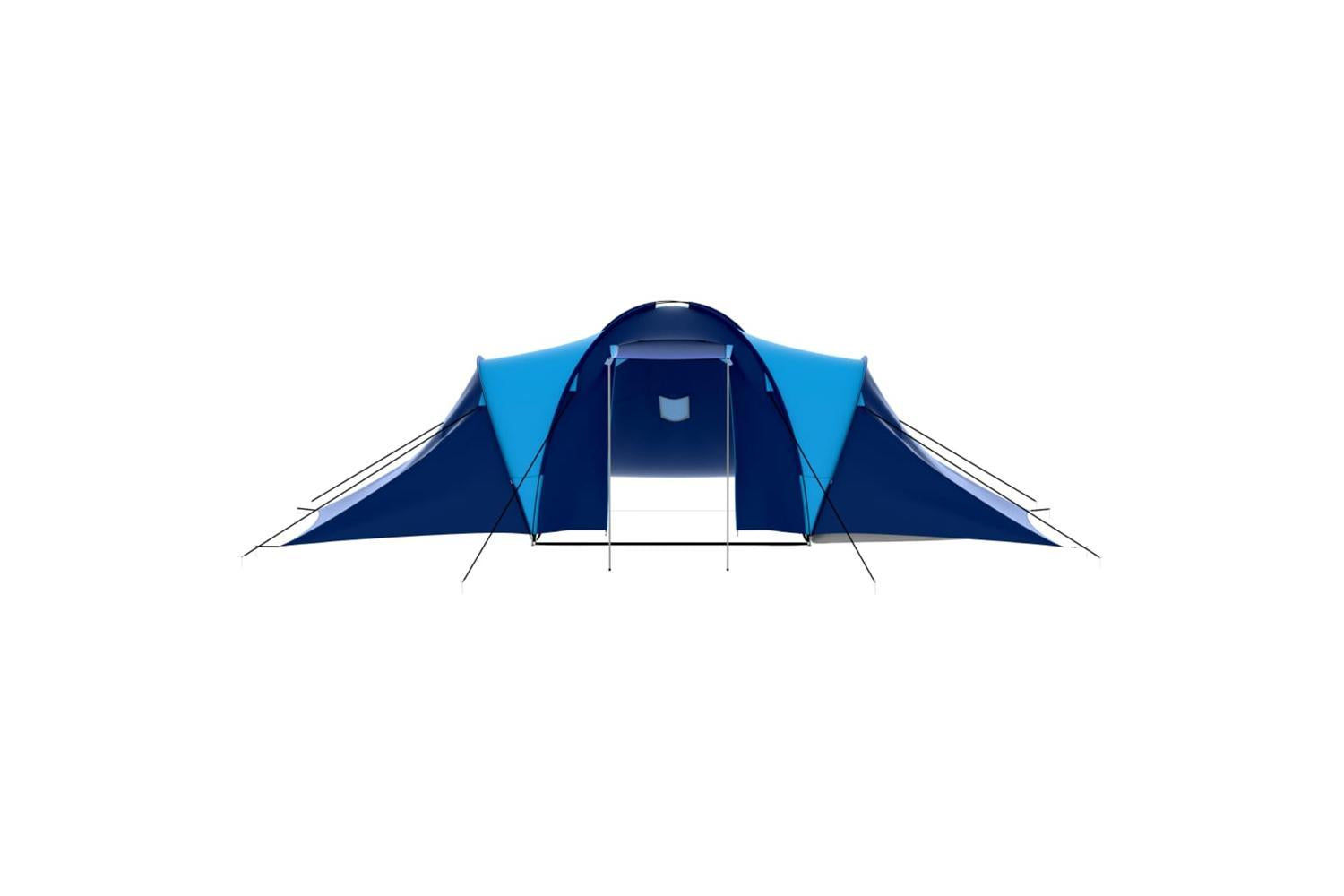 Vidaxl Camping Tent Polyester 9 Persons Blue-dark Blue-4