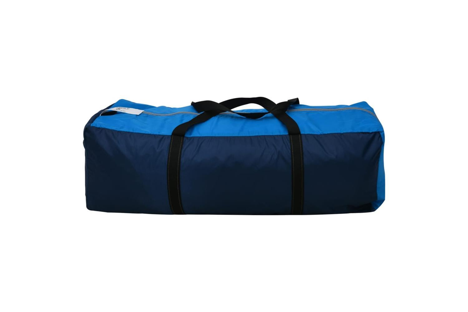 Vidaxl Camping Tent Polyester 9 Persons Blue-dark Blue-5
