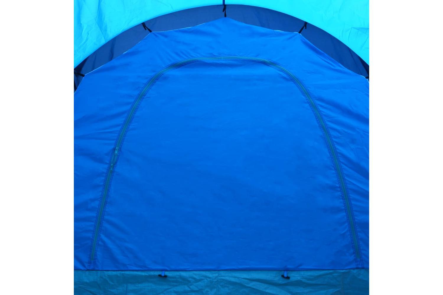 Vidaxl Camping Tent Polyester 9 Persons Blue-dark Blue-6
