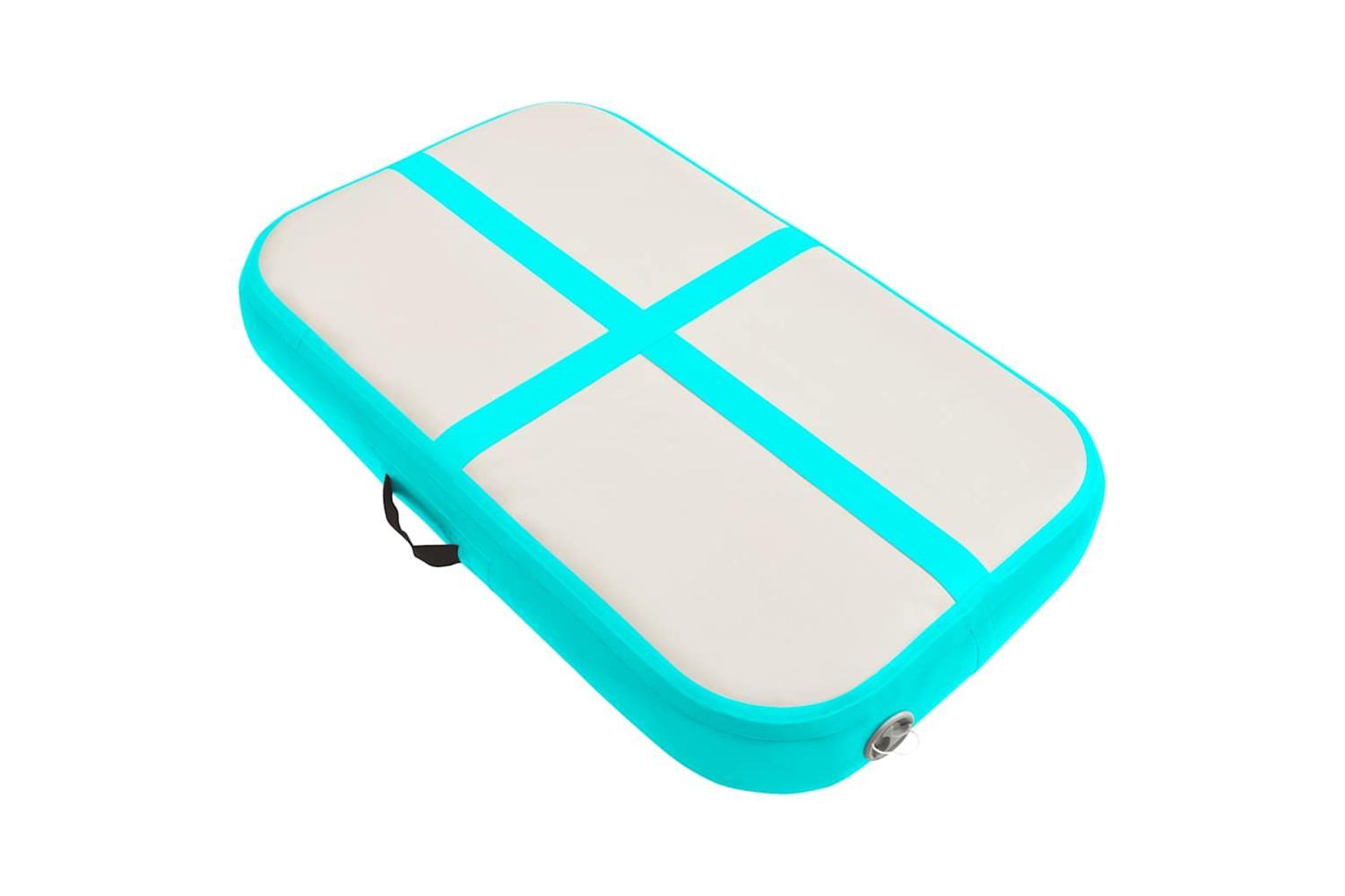 Vidaxl Inflatable Gymnastics Mat With Pump 60x100x20 Cm Pvc Green-2